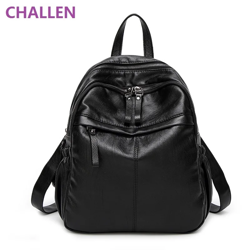 Новинка 2017 г. 100% натуральная мягкая Пояса из натуральной кожи Для женщин рюкзак