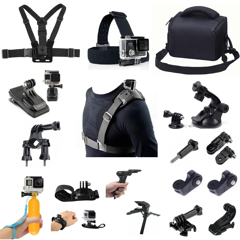 Комплект спортивных аксессуаров для Olympus жесткий TG Tracker JVC GC XA1 XA2 ADIXXION Contour + 2 ROMA2 ROMA3