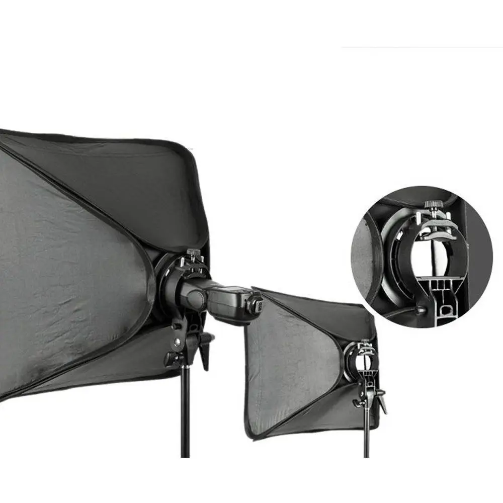 Godox 40x40 см софтбокс + S образный кронштейн держатель Bowens сумка комплект для вспышки