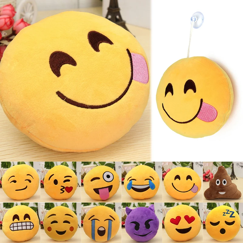6 дюймов прекрасный Emoji смайлик подушки со смайликами мягкого плюша милый