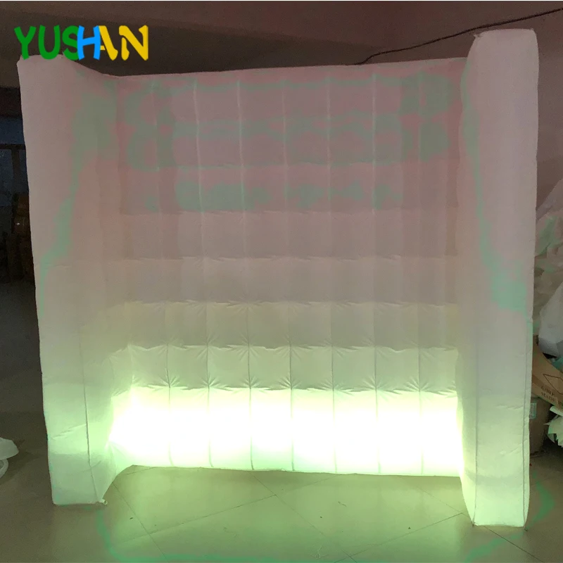 Nice Curve Portable Inflatable Wall Color Changing LED photography backdrops Wedding Photoboot HotSale | Дом и сад
