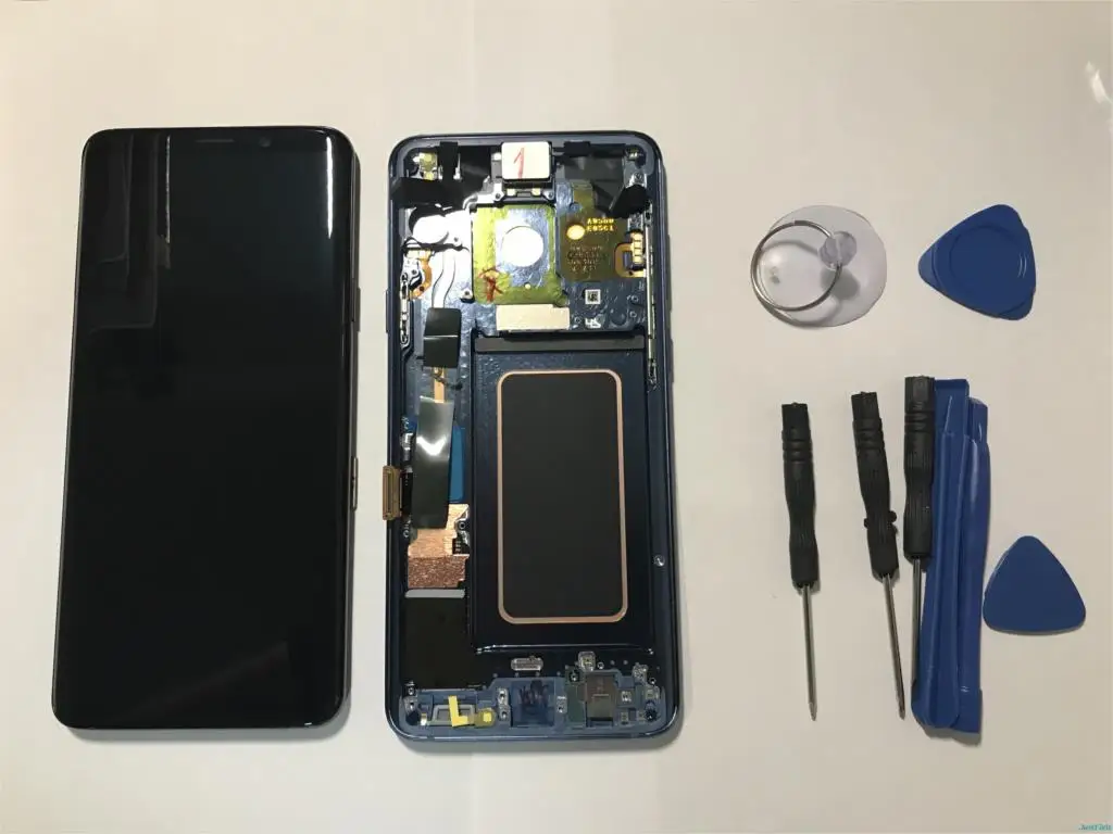 Сгорающий в тени для SAMSUNG Galaxy S9 ЖК сенсорный экран дигитайзер S9+ плюс ЖК G960F G965 с рамкой оригинальная замена