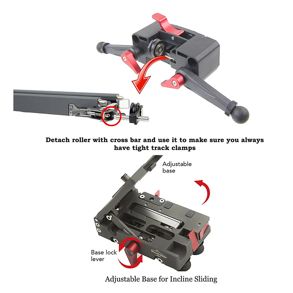 Мини-слайдер для камеры ifloods Shark Slider Выдвижная тележка видео портативная DSLR