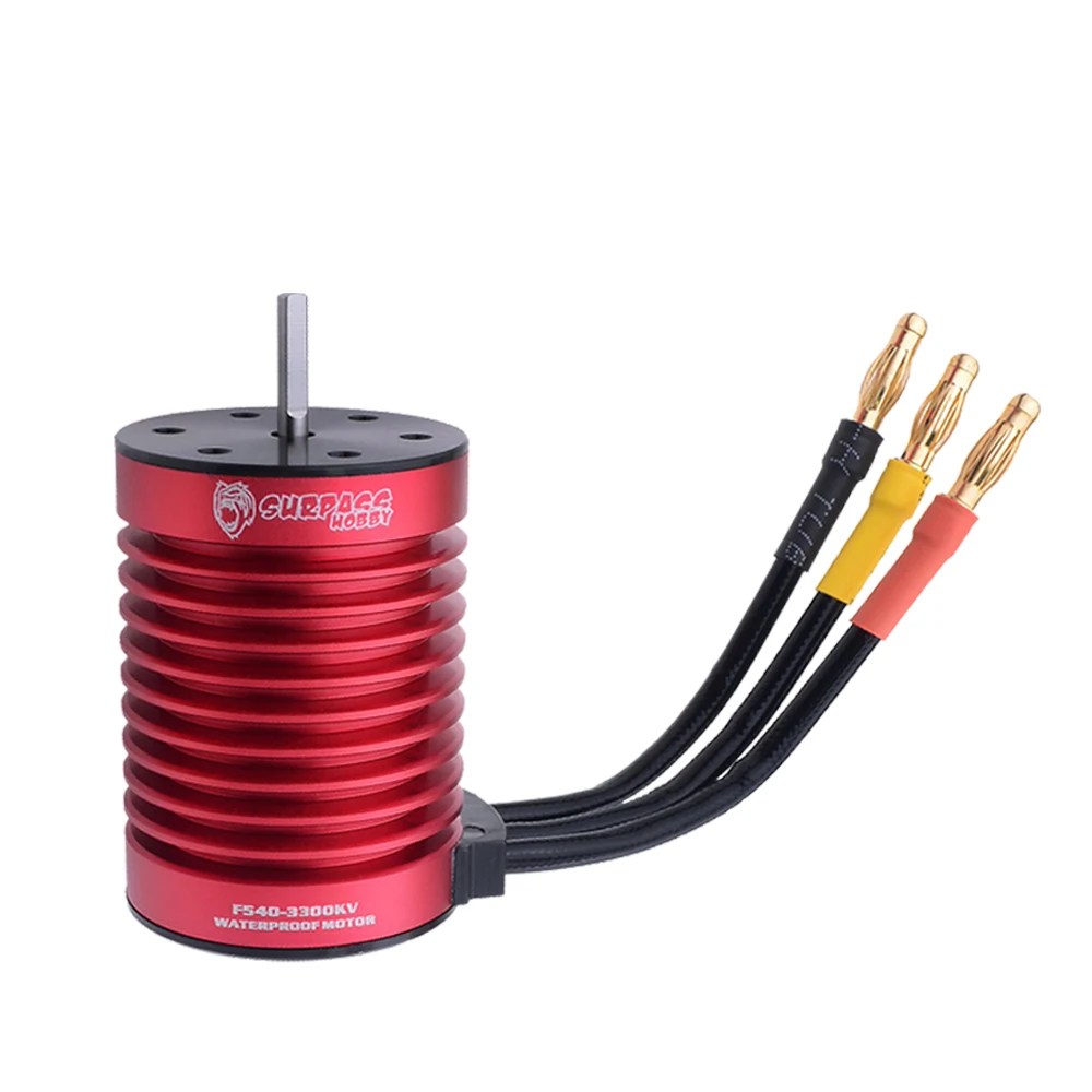 Motor sin escobillas SURPASSHOBBY F540 3300KV 3930KV 2S, impermeable, sin sensor, para 1:10 RC, coche de carreras deportivo plano-2