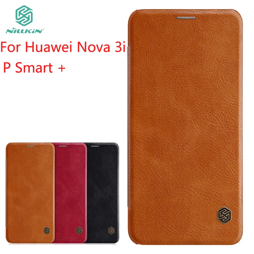 Для huawei Nova 3i/huawei P Smart+ чехол NILLKIN PU кожаный флип чехол для huawei Nova 3i роскошный откидной Чехол