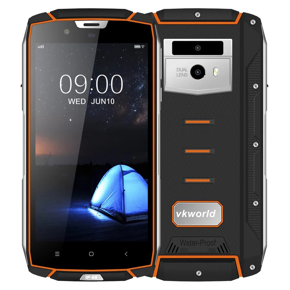 VKworld VK7000 IP68 Водонепроницаемый мобильный телефон 5 2 дюймов 4 Гб Оперативная память