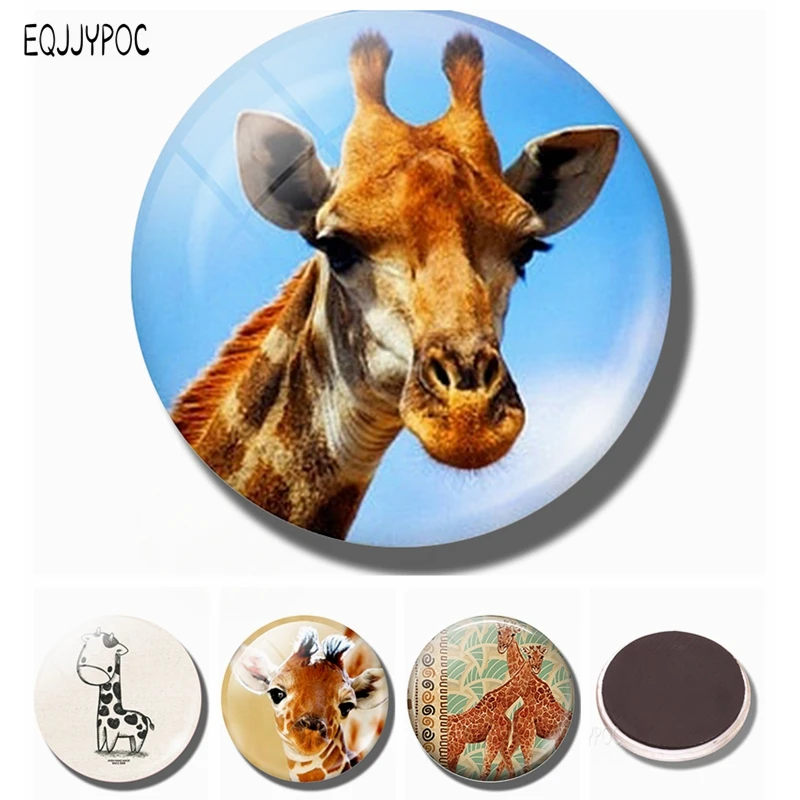 Магнит на холодильник в виде жирафа 30 мм подарок для любителей природы