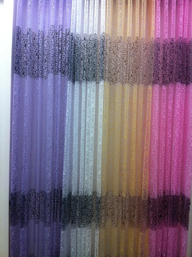 

30M Tree leaf Tulle Door Window Curtain fabric Drape Panel Sheer Scarf Valances Lanlee light lace Curtain fabrics