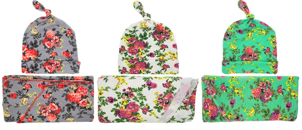1 Set Hat Sleeping Bag Baby Kids Swaddle Blankets Infant Newborn Sleepsack Bath Towel Gift Soft Cotton Cap | Детская одежда и