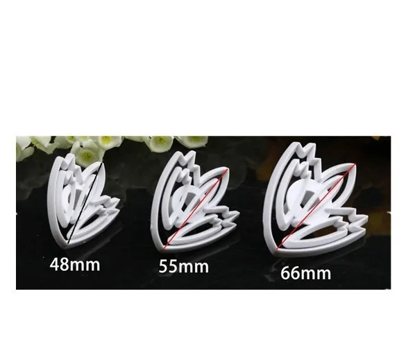 Новый дизайн тюльпан цветок помадка торт печенье Декор Плунжер резак сделай сам