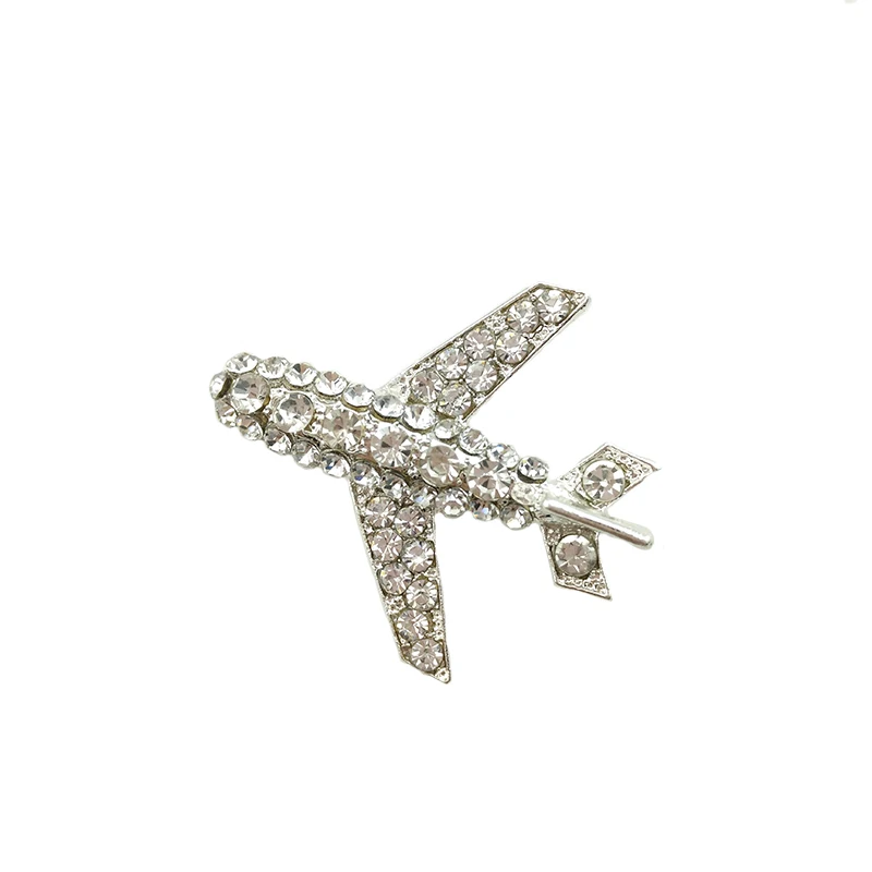 5 шт./лот брошь в виде самолета с кристаллами для женщин стюардесса|crystal brooch|pins for
