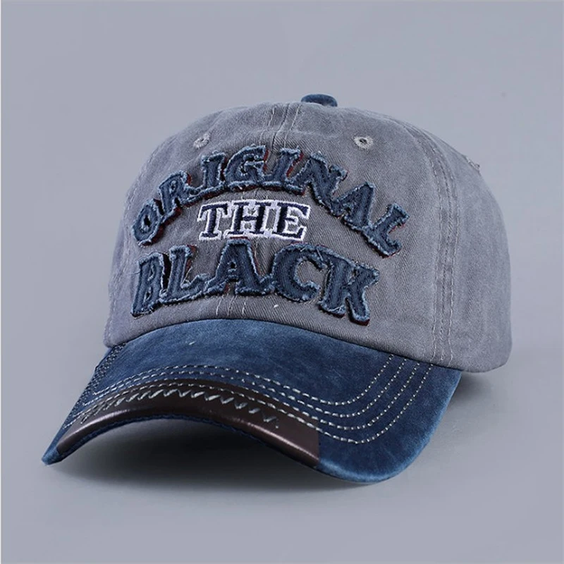 Бейсболка с потертым принтом для мужчин и женщин повседневная хлопковая кепка