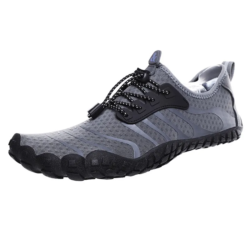 grey aqua shoes Мужская водонепроницаемая обувь; обувь для плавания; летняя пляжная обувь; пляжные кроссовки; мужские носки; тапочки для мужчин; zapatillas hombre - Цвет: grey aqua shoes