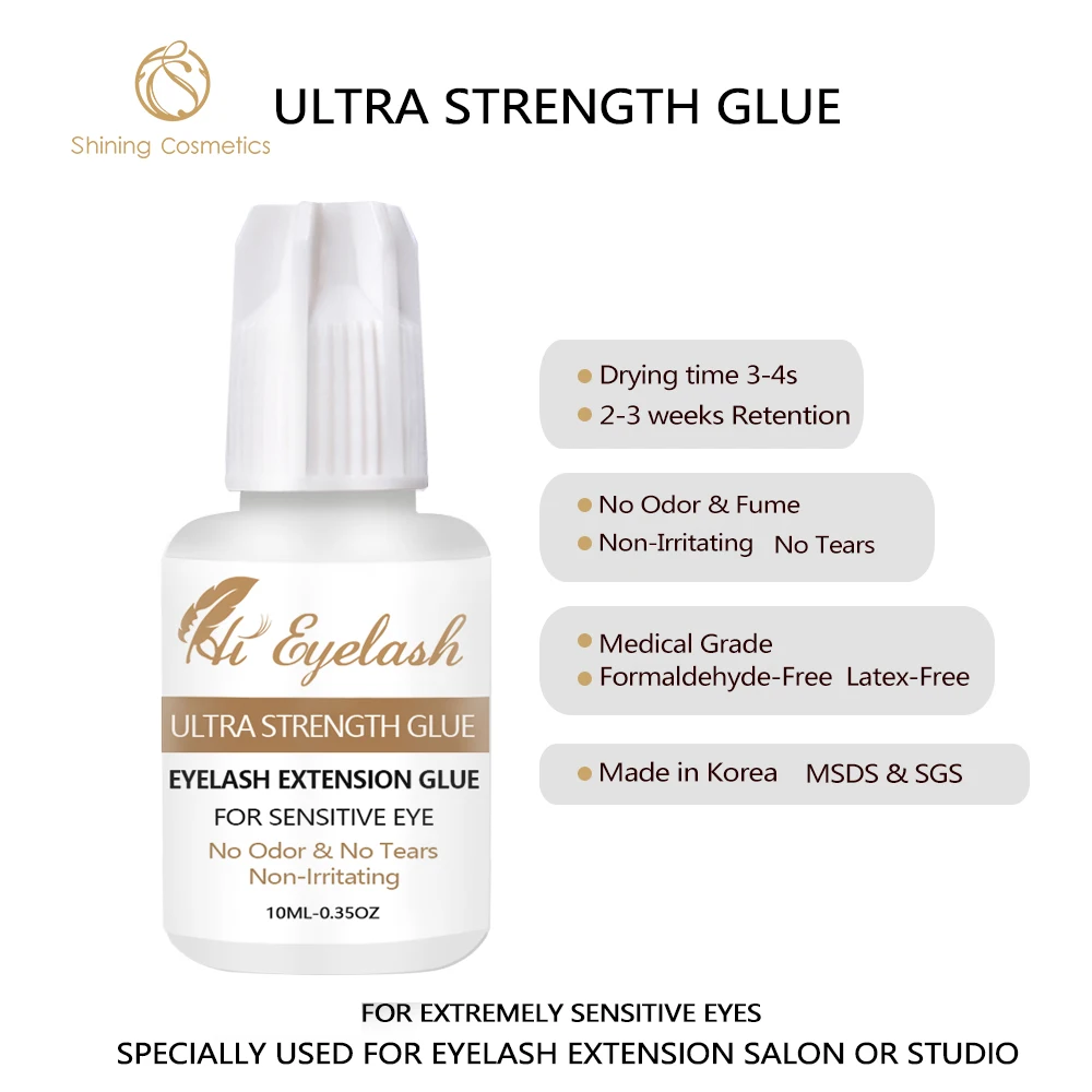 10ML Hieyelash3-4S Fast Drying Professional Eyelash Extension Super Glue and 5Ml Accelerator Pre-treatment | Красота и здоровье