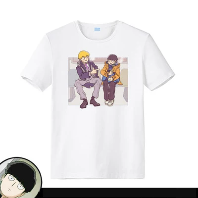 Mob Psycho (милый чудак 100 Мужская футболка известный бренд с принтом в виде большого