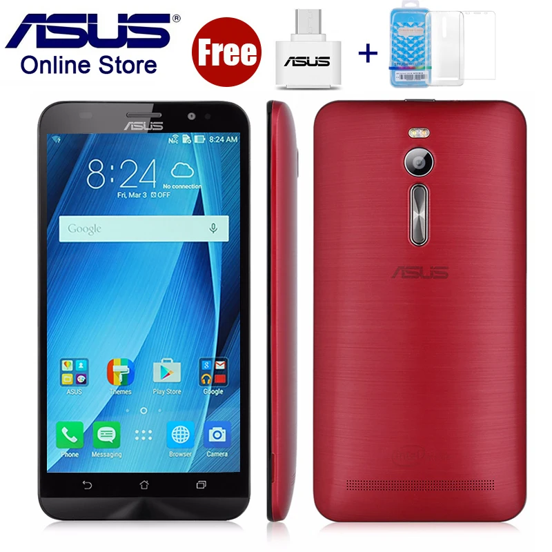 ASUS ZenFone 2 ZE551ML 4G мобильные телефоны 3 ГГц Z3580 4 Гб оперативная память 64 ГБ Встроенная