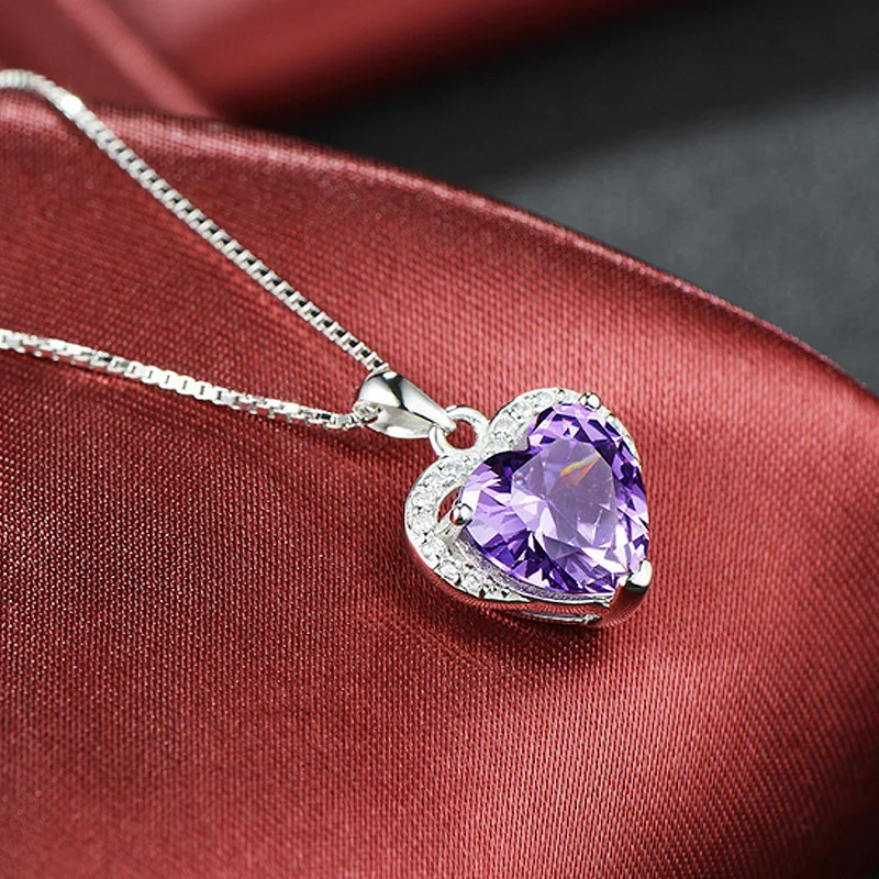 Подвеска в виде сердца Женская серебряная без цепи 2020 | Украшения и аксессуары