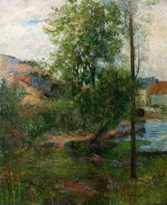 Высококачественная картина маслом изображения на холсте ива Авен (1888) пола