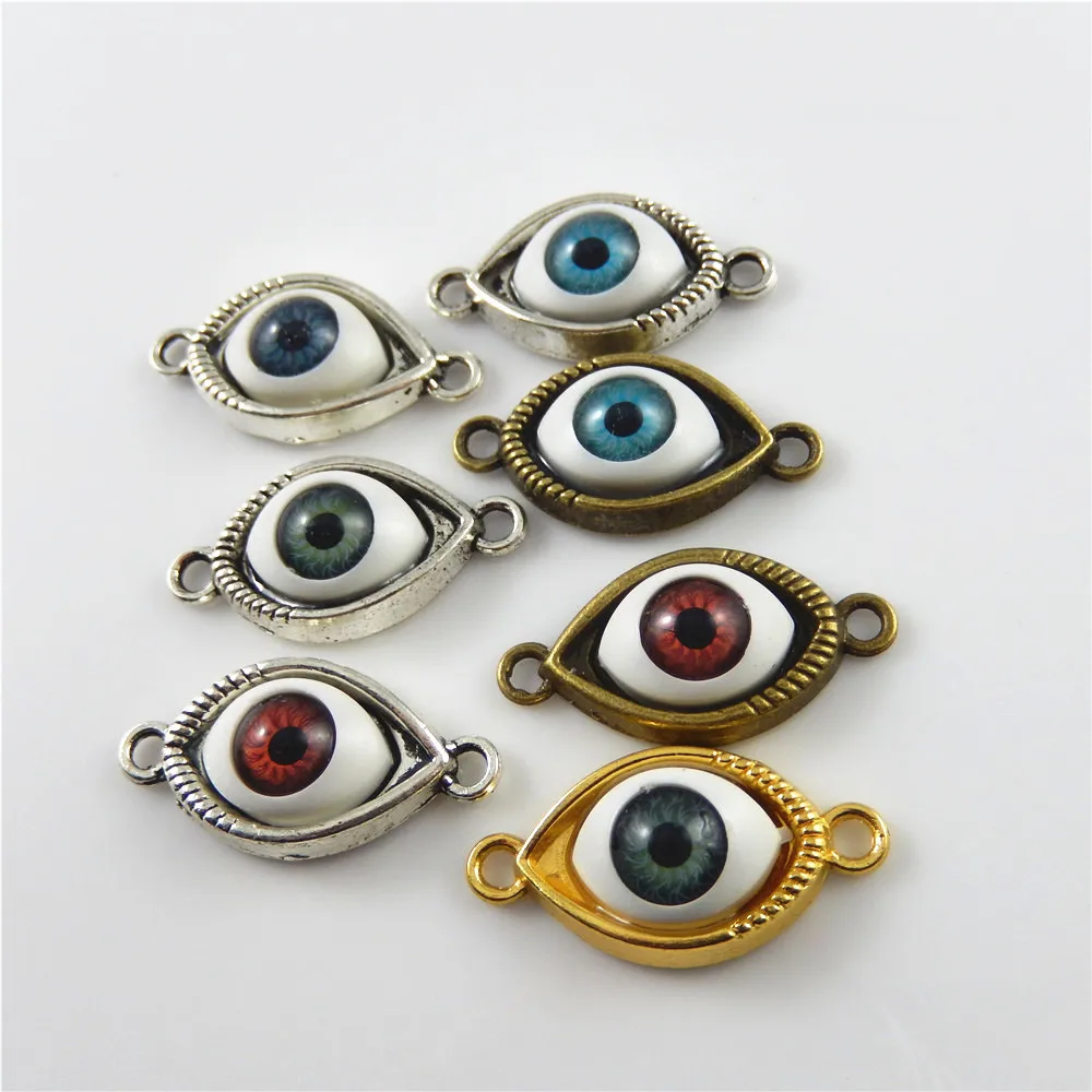 6 шт. микс 3D God Eye сглаз Подвески на браслеты для ручного творчества ожерелье с застежкой Подвески 30*15 мм ручной работы ювелирные изделия макинги 52623