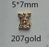 207gold 100 шт украшения для ногтей - Цвет: 207gold