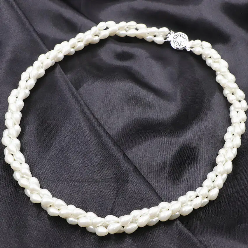 Fashion Simulated Pearl Beads Necklace Water Drop Twining Layers Choker Necklaces Jewelry Minimal Girlfriend Wedding Gift A739 | Украшения