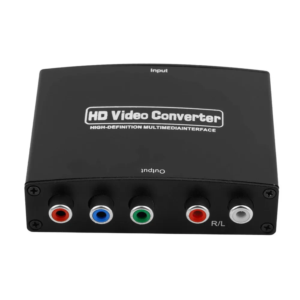 1080P HD Прозрачный HDMI к RGB YPbPr адаптер конвертер Компонентный видео R/L аудио кабель