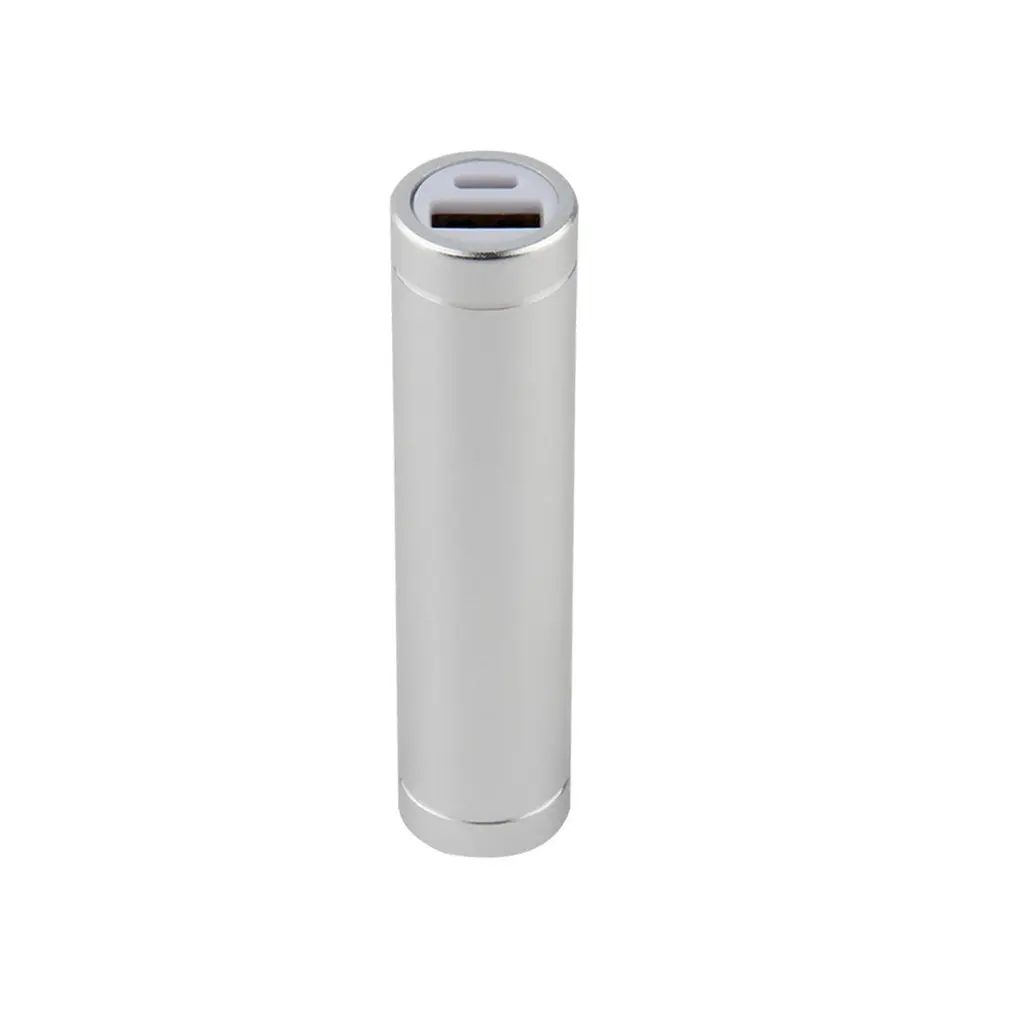 sliver 1 шт. Портативный USB Мобильный Внешний аккумулятор зарядное устройство Коробка Чехол для батареи 1x18650 акция - Цвет: sliver