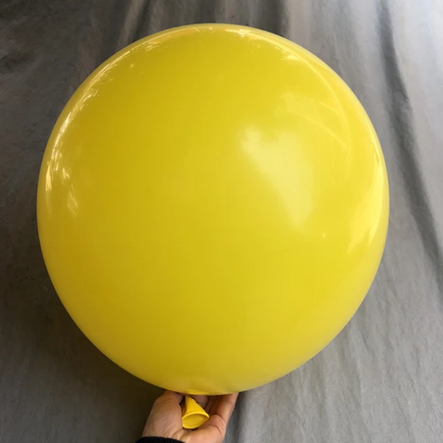 Yellow 1 шт. 18 дюймов 45 см латексные воздушные шары большие шары Детские игрушки воздушные шарики для свадебного украшения с днем рождения воздушные шары - Цвет: Yellow