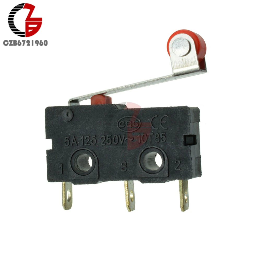10 шт. KW11-3Z KW12-3 такт переключатель 5A 250 В микропереключатель ВКЛ-ВЫКЛ роликовый рычаг рукоятка нормально открытый Закрытый Концевой выключатель