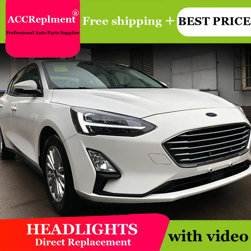 Авто. PRO головной светильник s для Ford Focus 2019 Тюнинг автомобилей би ксенон объектив