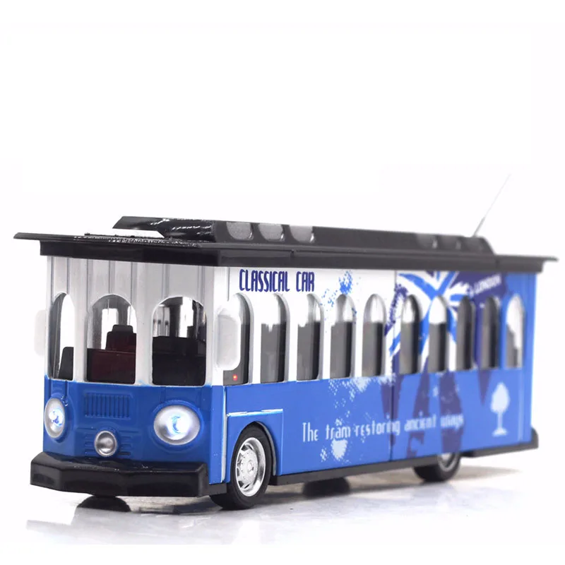 Совершенно новый 20 см сплав трамвайный автобус 1/28 DieCasts металлический