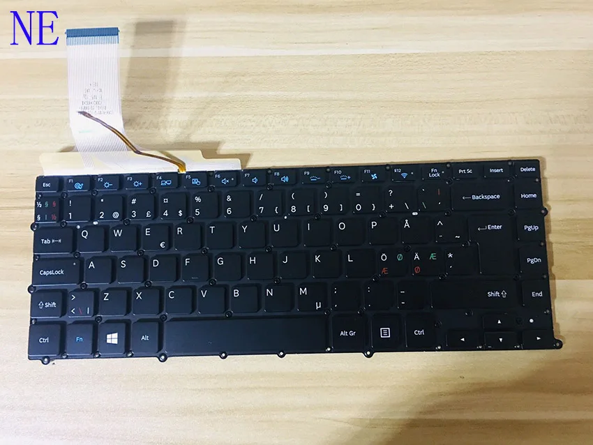 Новости клавиатура для SAMSUNG NP900X4B NP900X4C NP900X4D 900X4C 900X4B русский/Бельгия/Чешский/Испанский/Великобритания/США/Датский/Норвежский Раскладка - Цвет: Коричневый