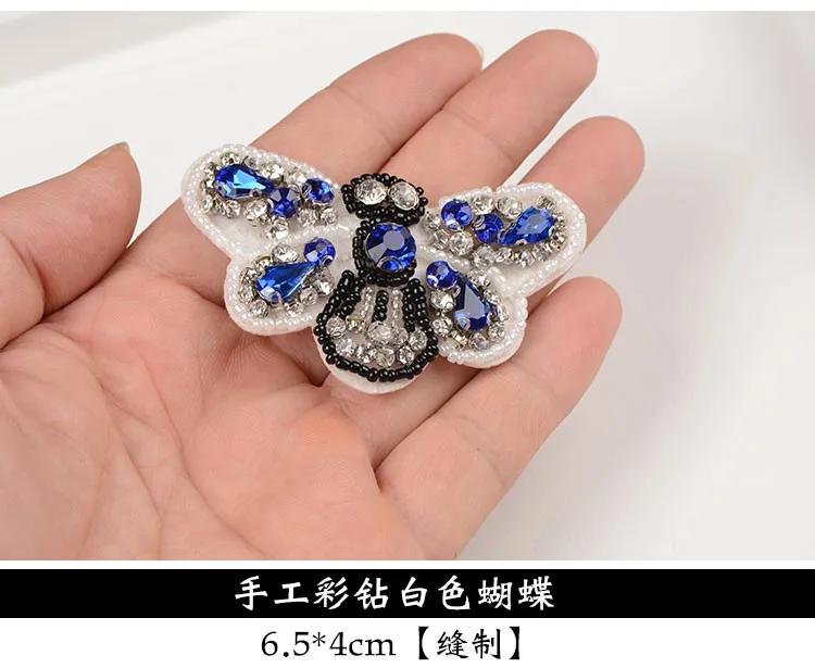 

Вышитая вышивка bluebutterfly, патчи для одежды