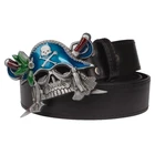 Ремень мужской, с изображением пиратского черепа, хэви-метал, в рок-стиле, декоративный, в стиле панк, фанки-стрит, аксессуары в стиле хип-хоп