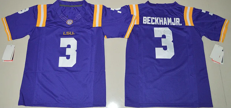 Молодежь 3 Оделл Бекхэм Младший Колледж Джерси Синий Золотой | Спорт и