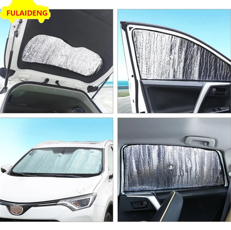 8 шт. для Toyota RAV4 2014 2018 автомобиля навес от солнца окон складной защитный козырек