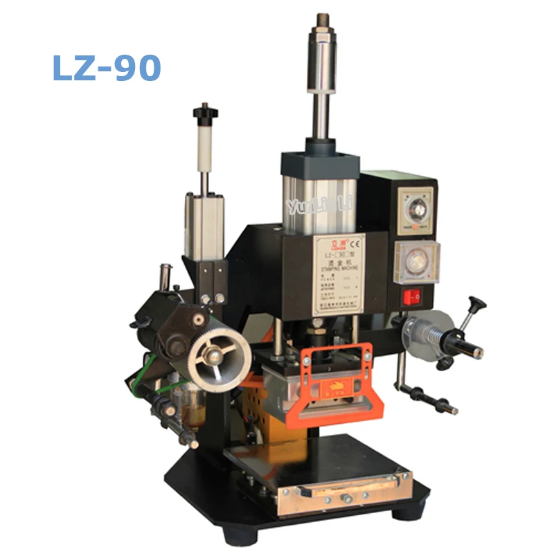 Pneumatic Logo Printing Machine Leather Hot Stamping Business Card Bronzing LZ-90 | Инструменты