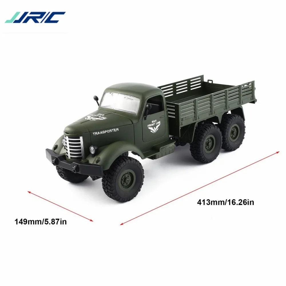 JJR/C Q60 1/16 2,4G 6WD RC внедорожный военный грузовик Транспортер С дистанционным управлением для детей мальчиков RC модель грузовика игрушка в подарок