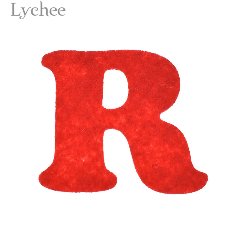 Lychee Life 33 шт. цветной войлочный Алфавит ручной работы с буквенным рисунком