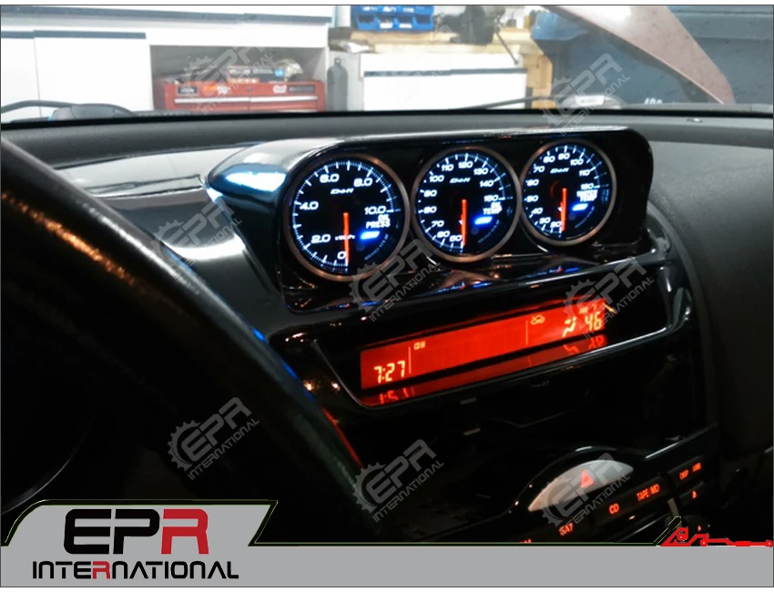 Для Mazda RX8 тюнинг карбоновое волокно тире крепление тройное 3 калибра Pod RHD 60 мм обвес комплект для Mazda RX8 автомобильные аксессуары