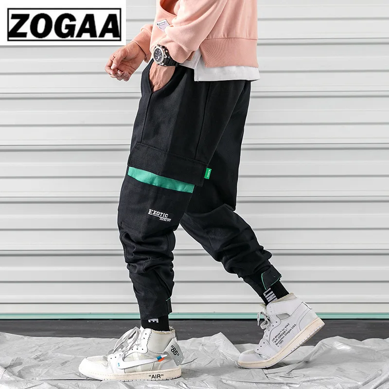 Весна 2019 мужские брюки ZOGGA в горизонтальную полоску длиной до щиколотки 100% хлопок