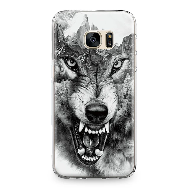 Крутой свирепый властный зверь Волк тигр милый сова шаблон ТПУ чехол s для samsung