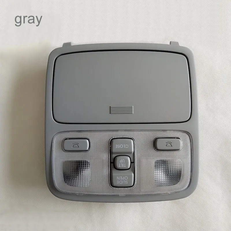 gray Солнцезащитные очки типа Sunroof, карта, лампа в сборе для Kia Sportage hyundai Tucson 2005-2009, накладная консоль, комнатная лампа с поворотом люка - Цвет: gray