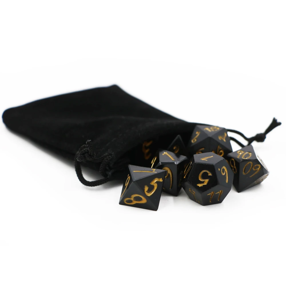 IMDG 7 шт./компл. креативные RPG игровые кубики многогранные металлические DND большой