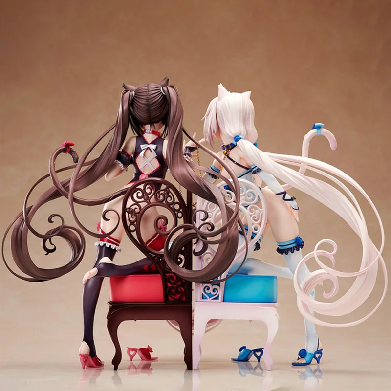 Родная сексуальная фигурка аниме Nekopara Chocola& Vanilla 1/7 Масштаб ПВХ фигурка Аниме Сексуальная девушка фигурки аниме фигурка модель игрушки