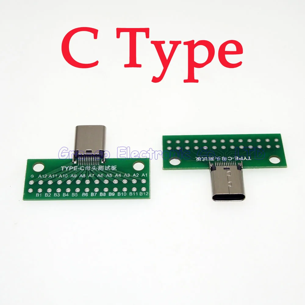 5 шт./лот USB 3 1 Женская тестовая Плата с печатной платой 24P Женский тестовый