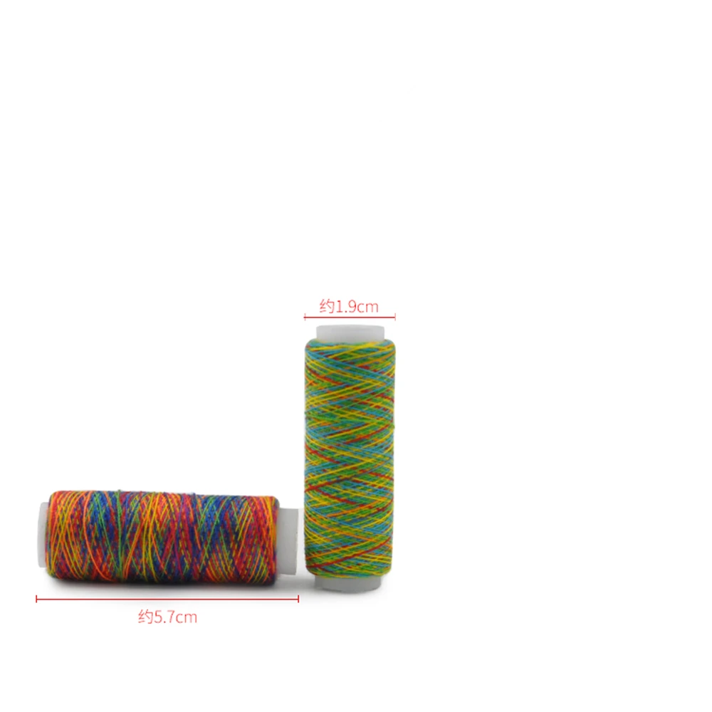 2 шт. Радужный цвет полиэстер швейная нить ручная стеганая вышивка для шитья дома