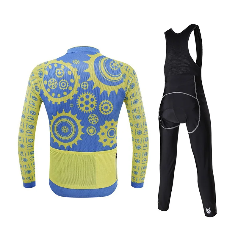 С длинным рукавом Велоспорт Для мужчин Наборы для ухода за кожей с