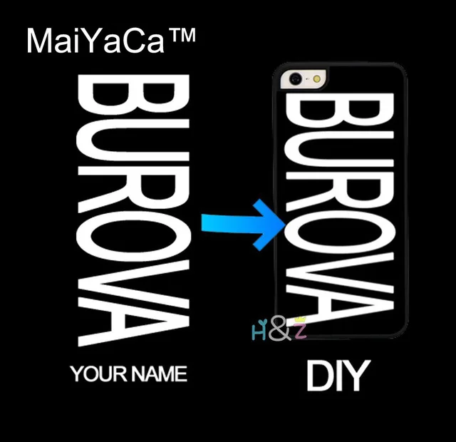 MaiYaCa DIY Имя надпись черный фон письмо или фото по индивидуальному заказу для iPhone
