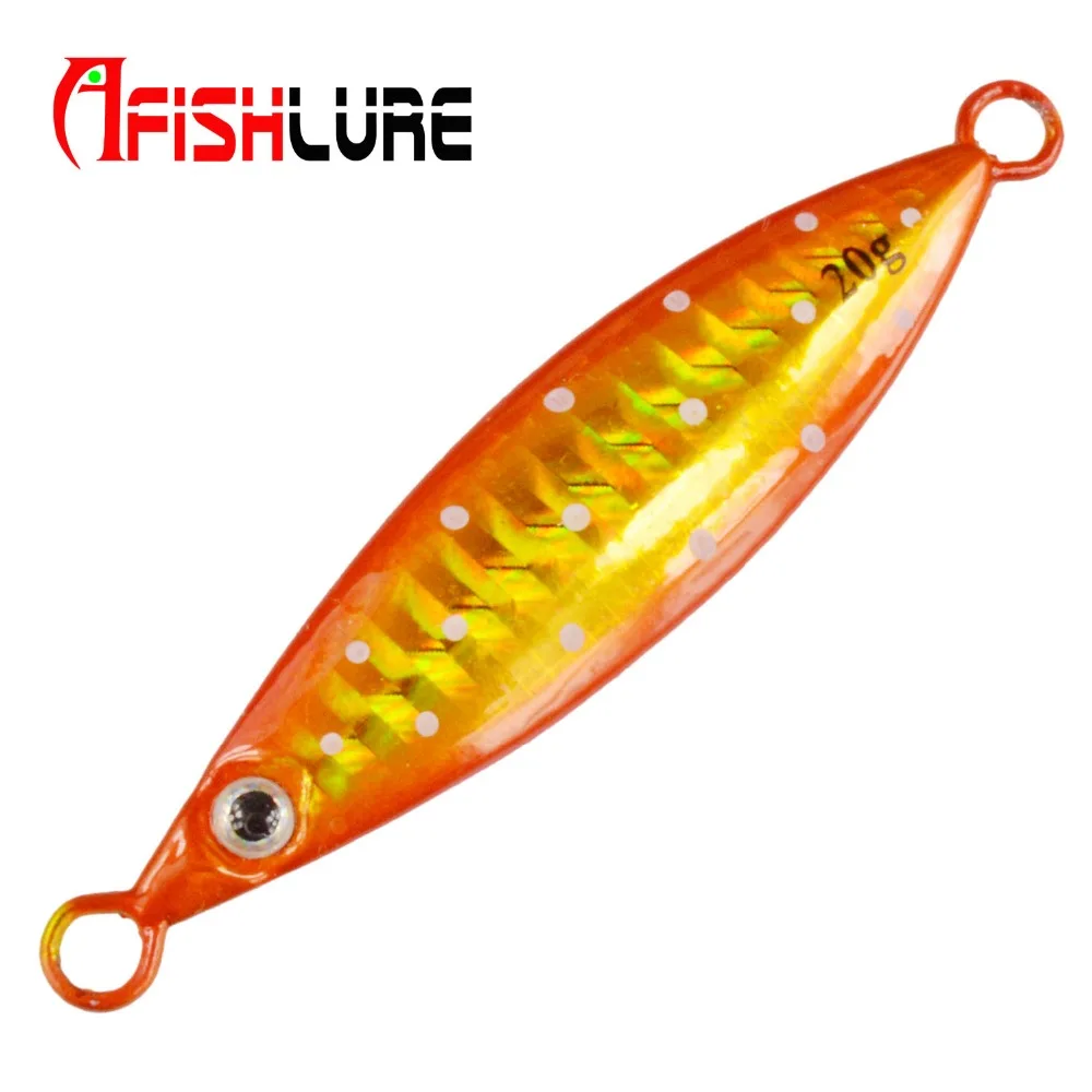 Свинцовая рыба Afishlure 4 шт./лот медленно Тонущая свинцовая джиг 20 г/40 г/60 г/80 г/100 г/150